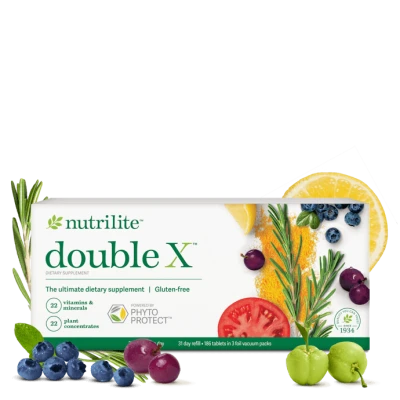 Nutrilite Double X Dietary Supplement Gluten-Free 31 Day Refill 186 Tablets