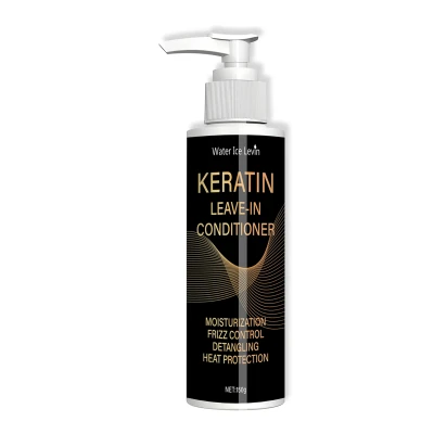 Keratin & Coconut Oil Leave-In Conditioner - Hydration + Frizz Control + Heat Protection - Detangles & Strengthens Hair