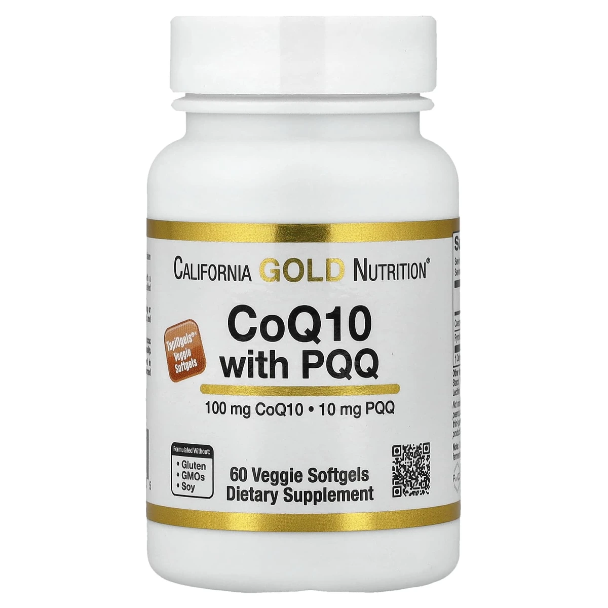 California Gold Nutrition CoQ10 100mg 60 Veggie Softgel image 1