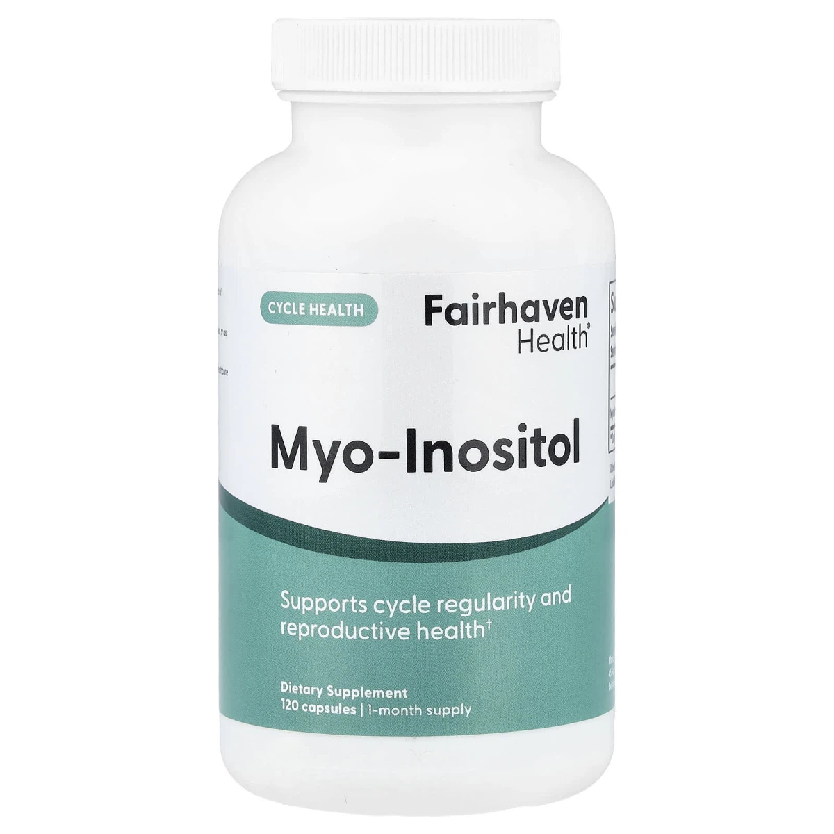 Fairhaven Health Myo-Inositol Supports Cycle Regularity And Reproductive Health 120 Capsules image 1