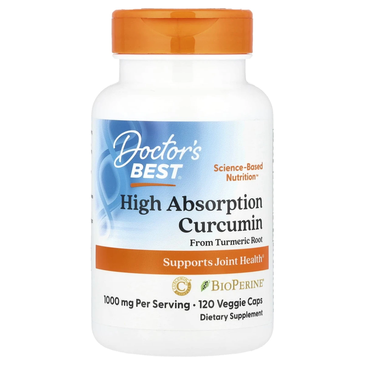 Doctor's Best High Absorption Curcumin Supports Joint Health 120 Veg Caps image 1