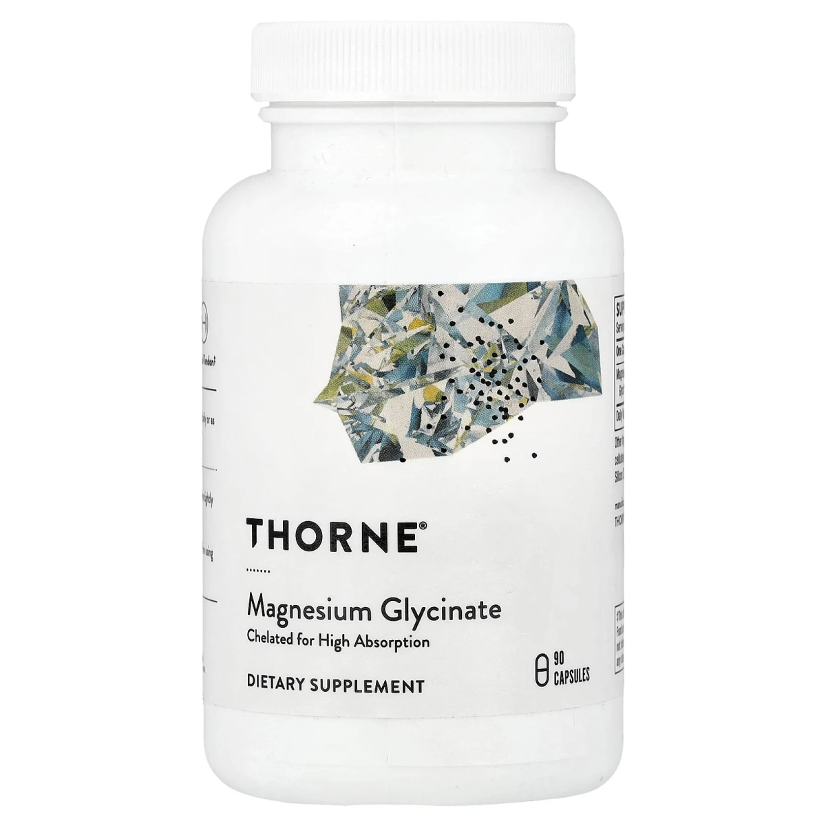 Thorne Magnesium Glycinate Chelated for High Absorption 90 Capsules image 1