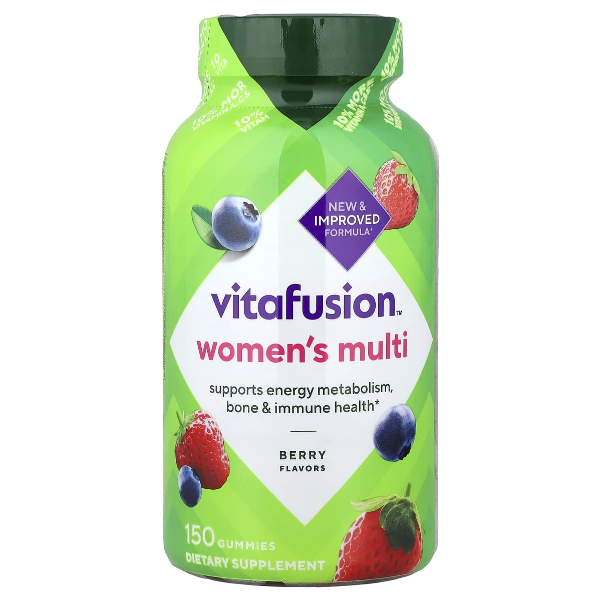 VitaFusion Women's Multi Supports Energy Metabolism Gummy Berry 150 Gummies image 1