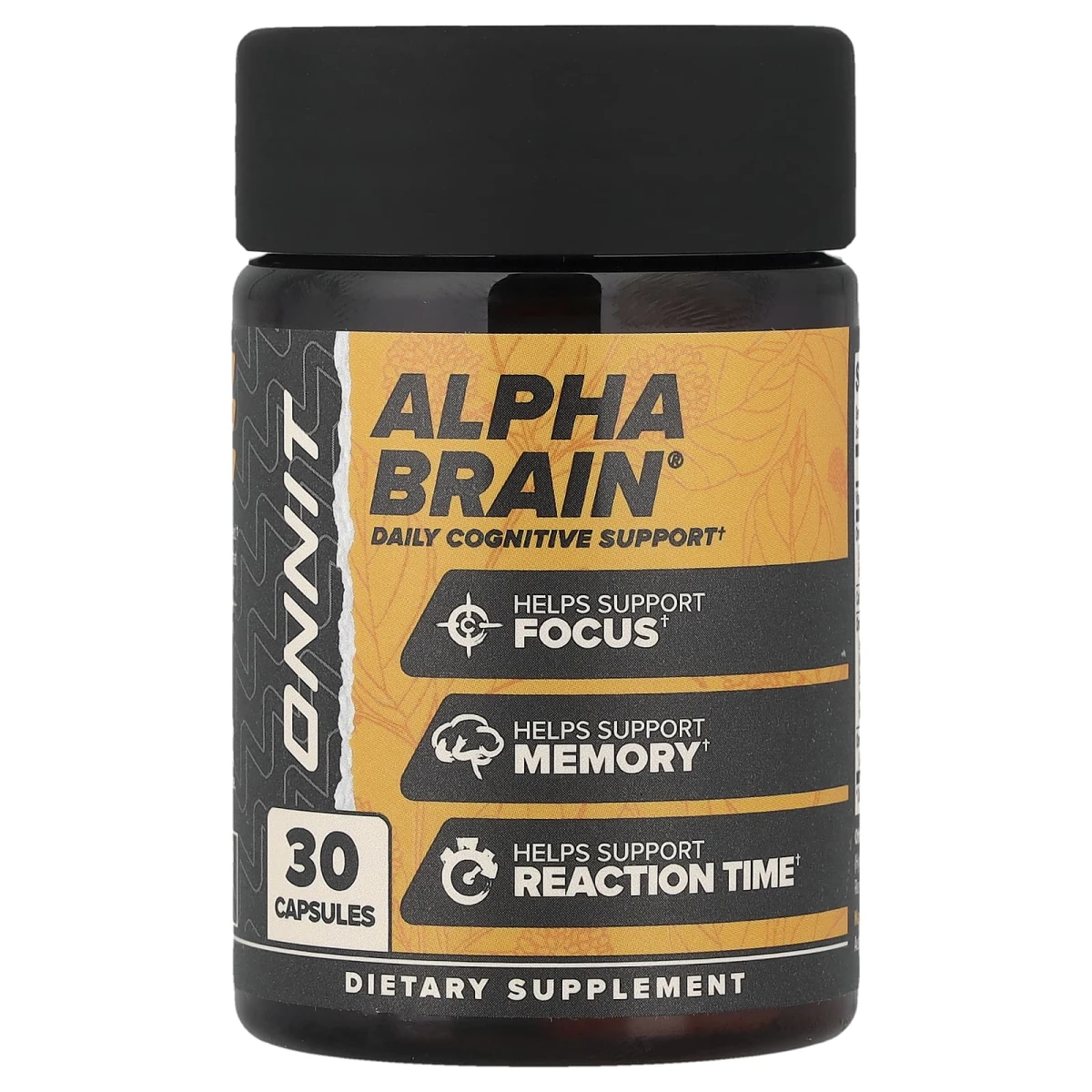 Onnit Alpha BRAIN Helps Support Reaction Time 30 Capsules image 1
