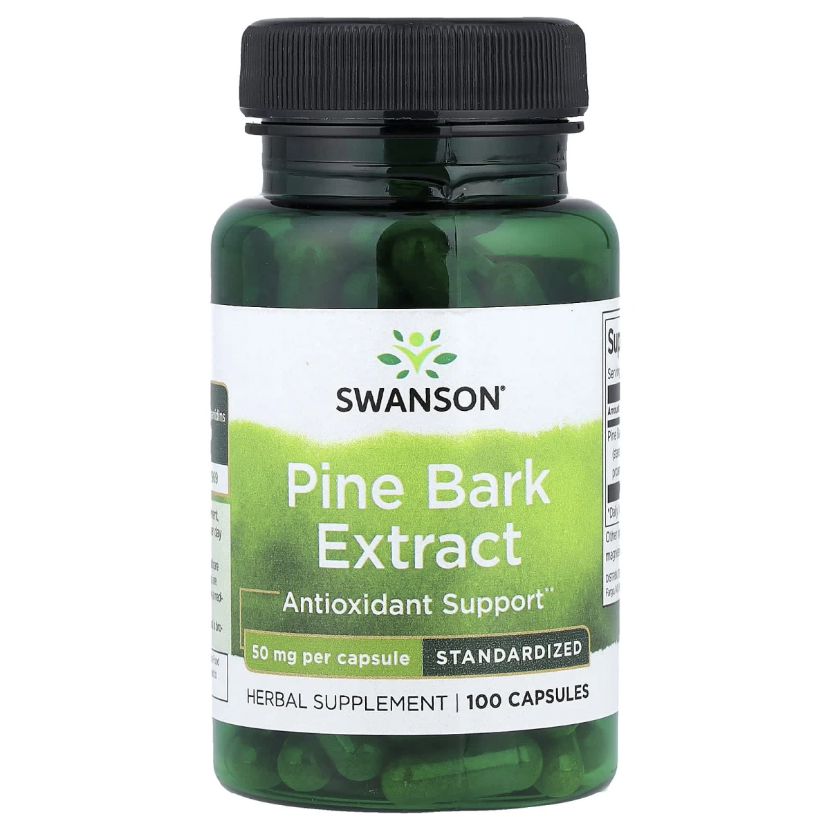 Swanson Pine Bark Extract Antioxidant Support 50mg Per Standardized 100 Capsules image 1