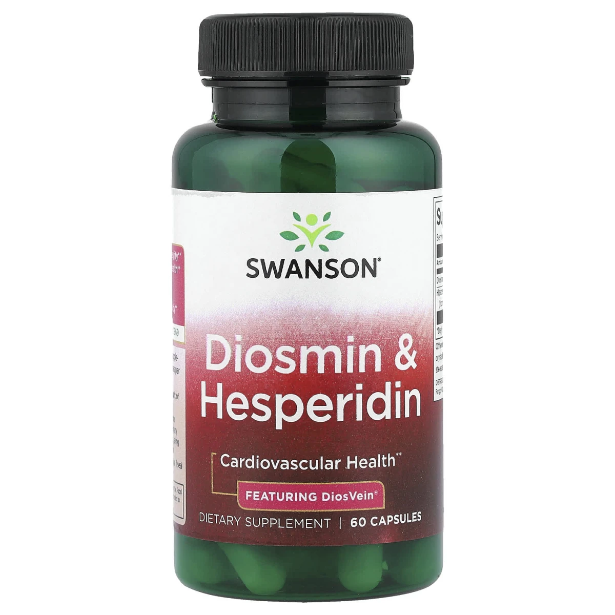 Swanson Diosmin & Hesperidin Cardiovascular Health 60 Capsules image 1