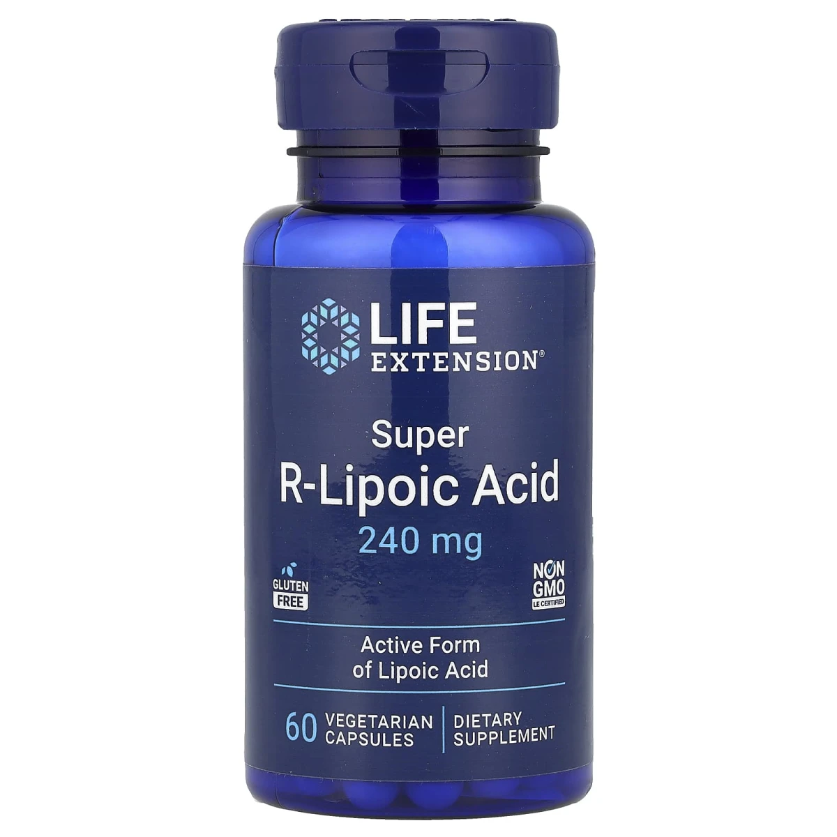 Life Extension Super R-Lipoic Acid 240mg 60 Vegetarian Capsules image 1