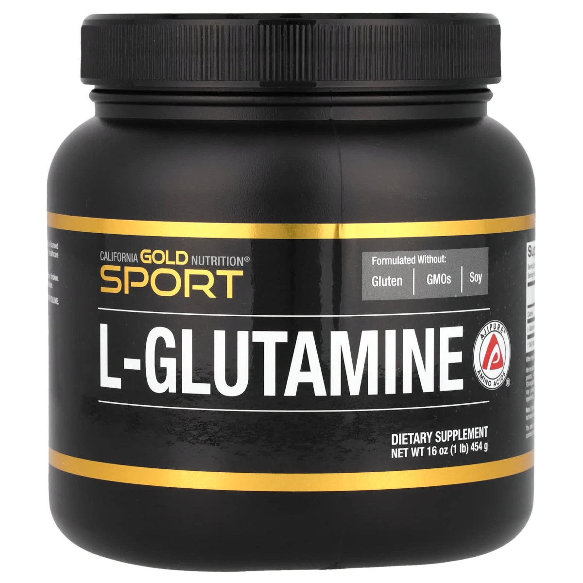 California Gold Nutrition Sport L-Glutamine Powder 16 oz (1 lb) 454g image 1