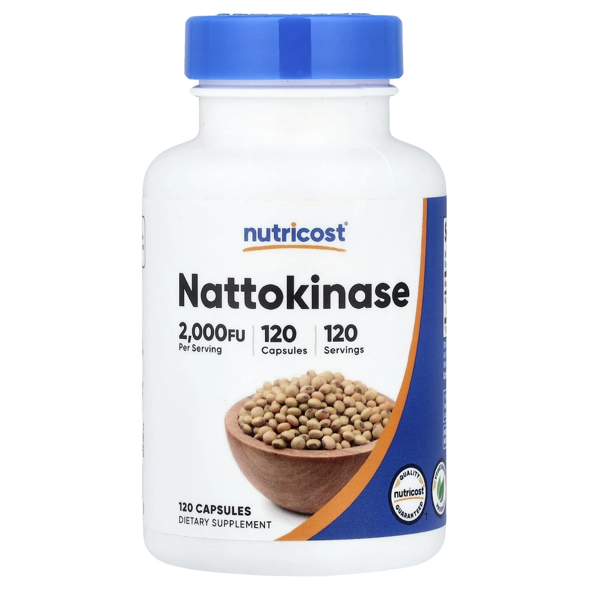 Nutricost Nattokinase 100mg (2000 FU Per Serving) 120 Capsules image 1