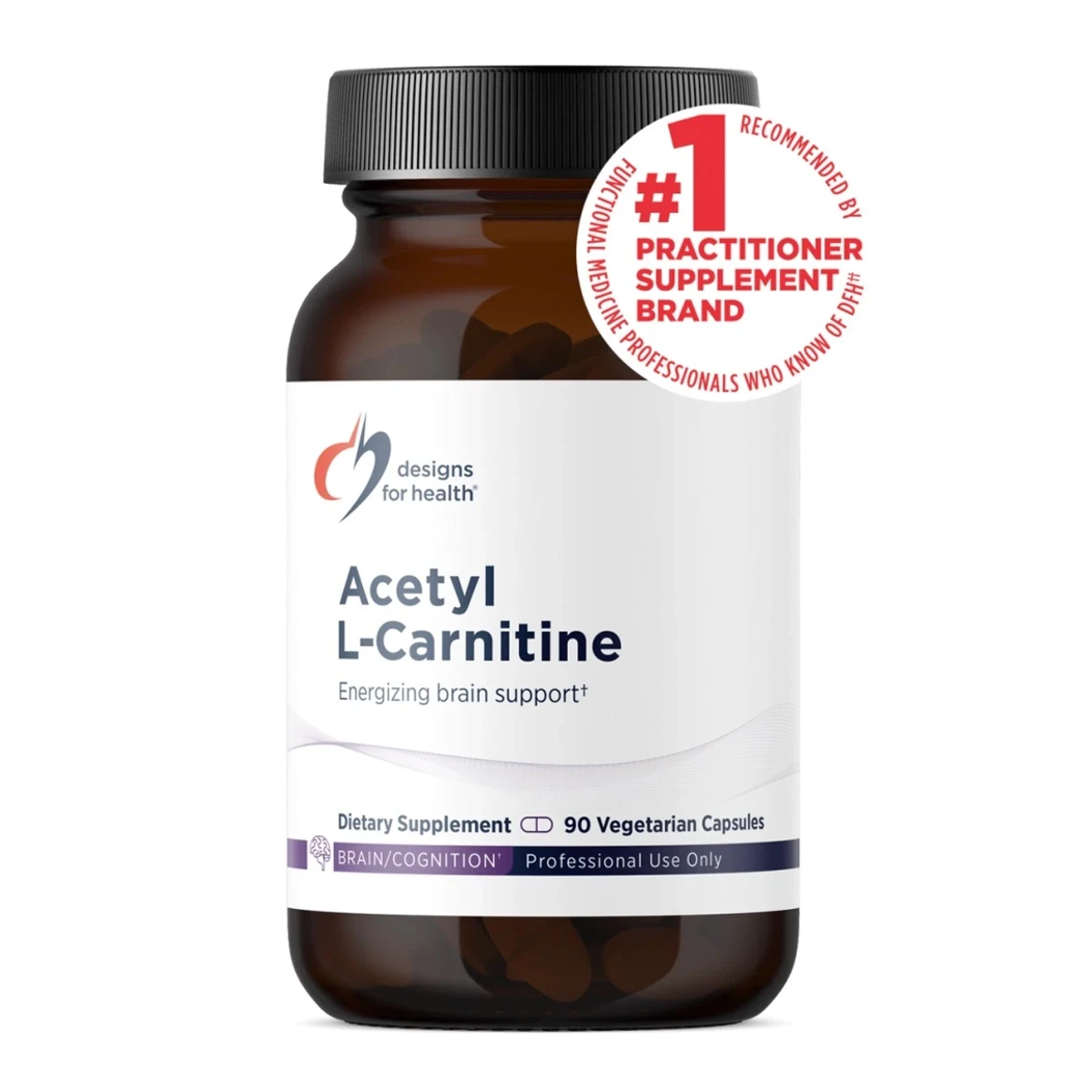 Acetyl L-Carnitine Designs For Health 90 Capsules image 1