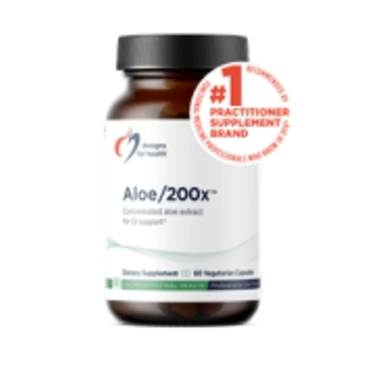Aloe/200x Designs For Health 60 Capsules image 1