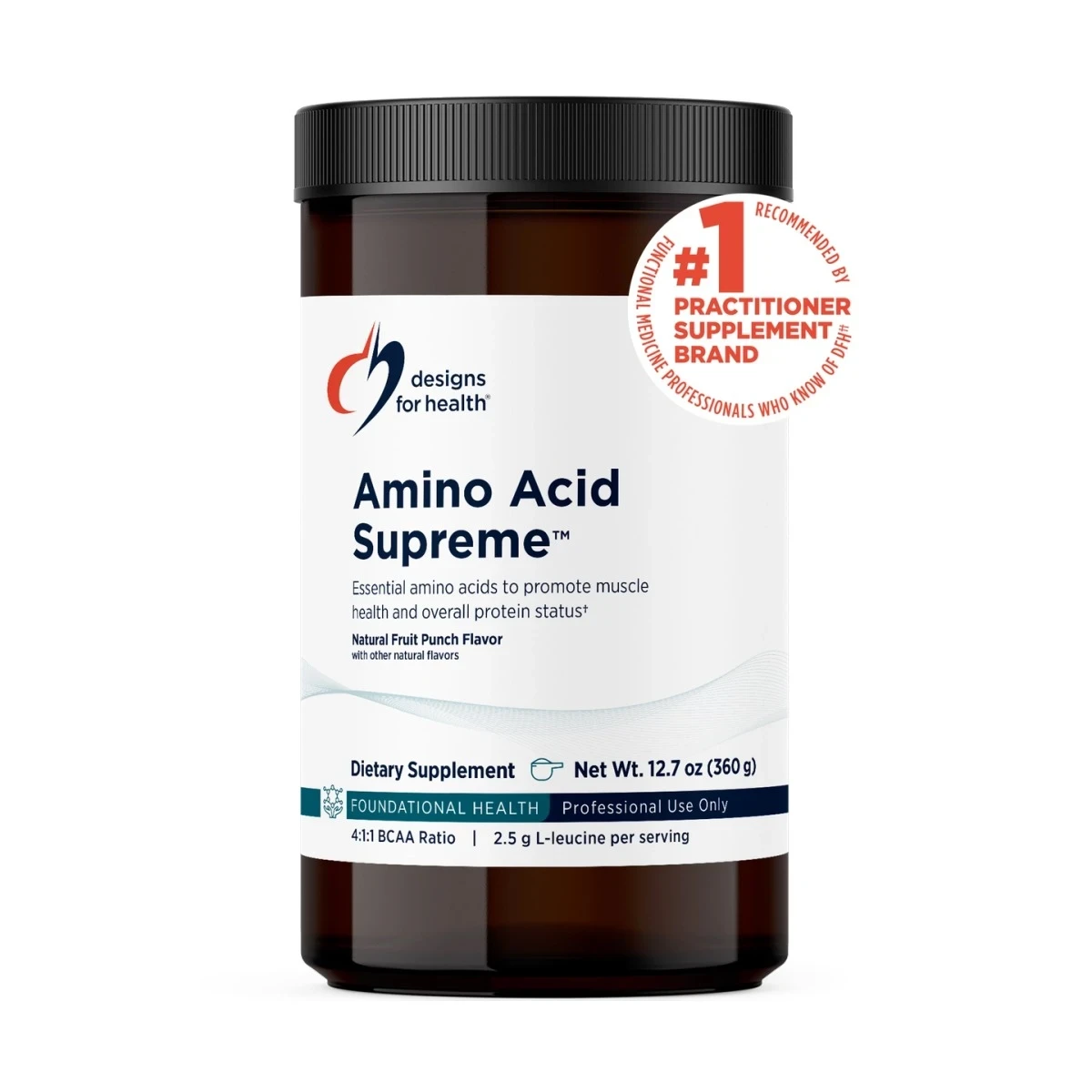 Amino Acid Supreme Designs For Health Fruit Punch 360G (12.7 Oz) Powder image 1