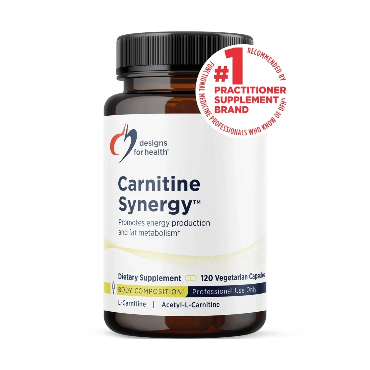 Designs For Health Carnitine Synergy 120 Capsules image 1