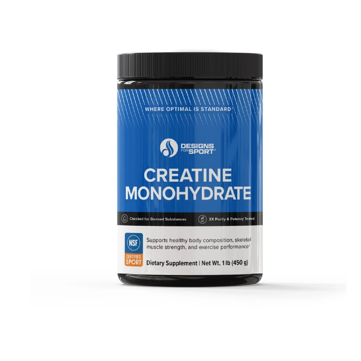 Creatine Monohydrate Designs For Health 1lb (450g) Powder image 1