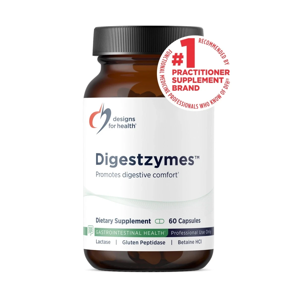 Digestzymes Designs For Health 60 Capsules image 1