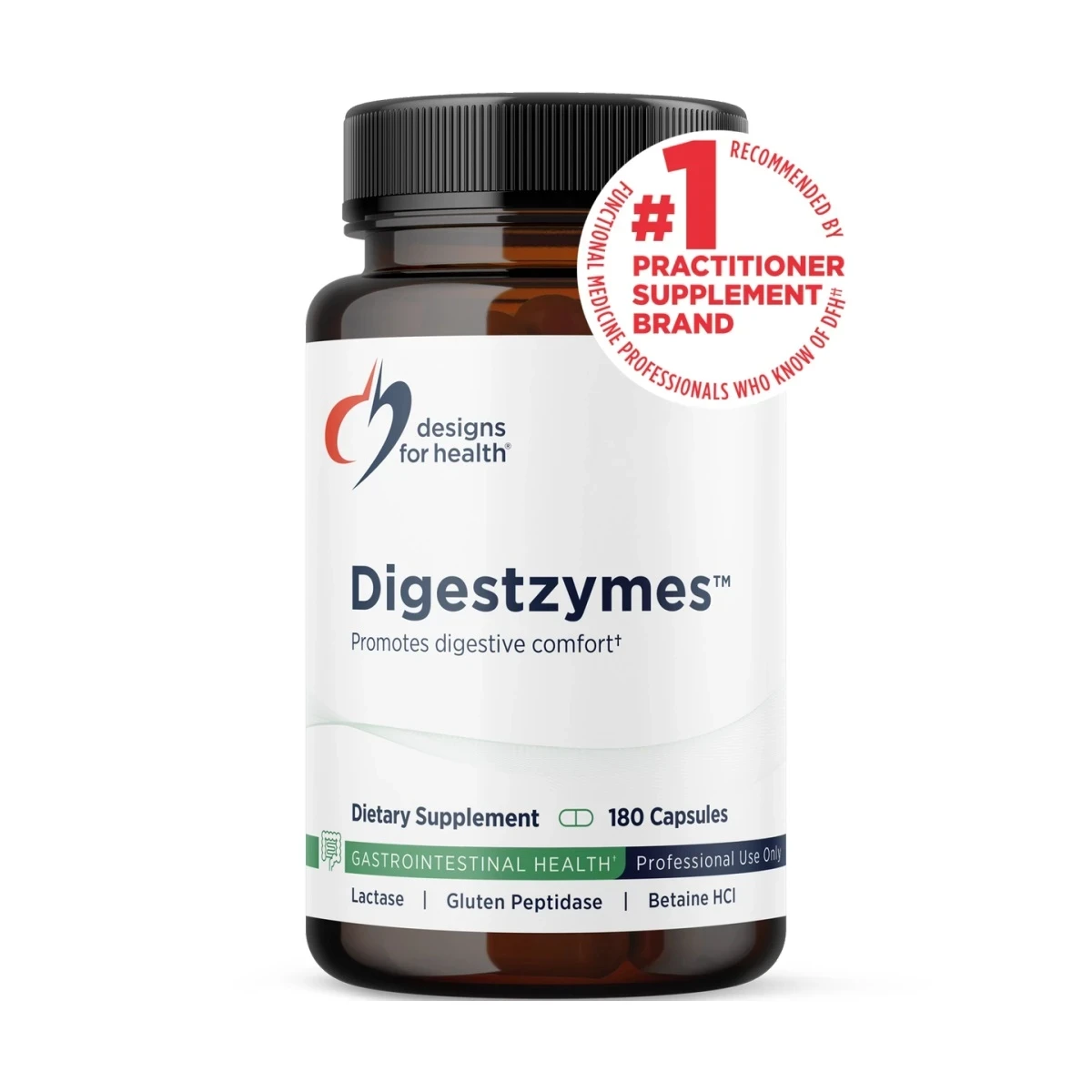 Digestzymes Designs For Health 180 Capsules image 1