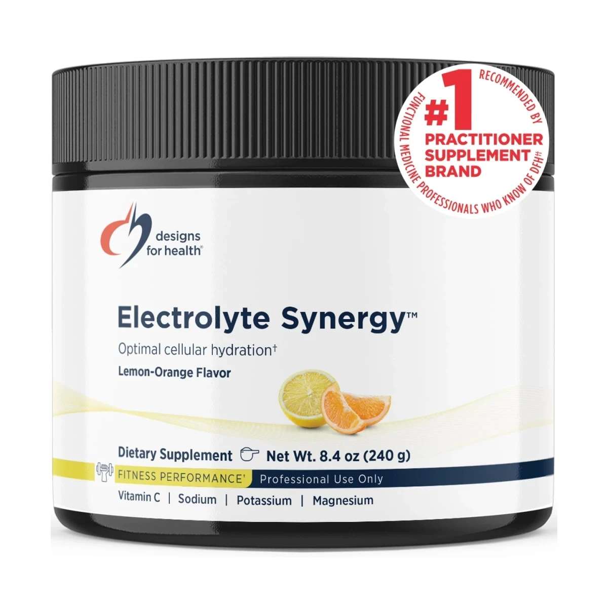 Electrolyte Synergy Designs For Health Lemon-Orange (8.5 Oz) 240g Powder image 1