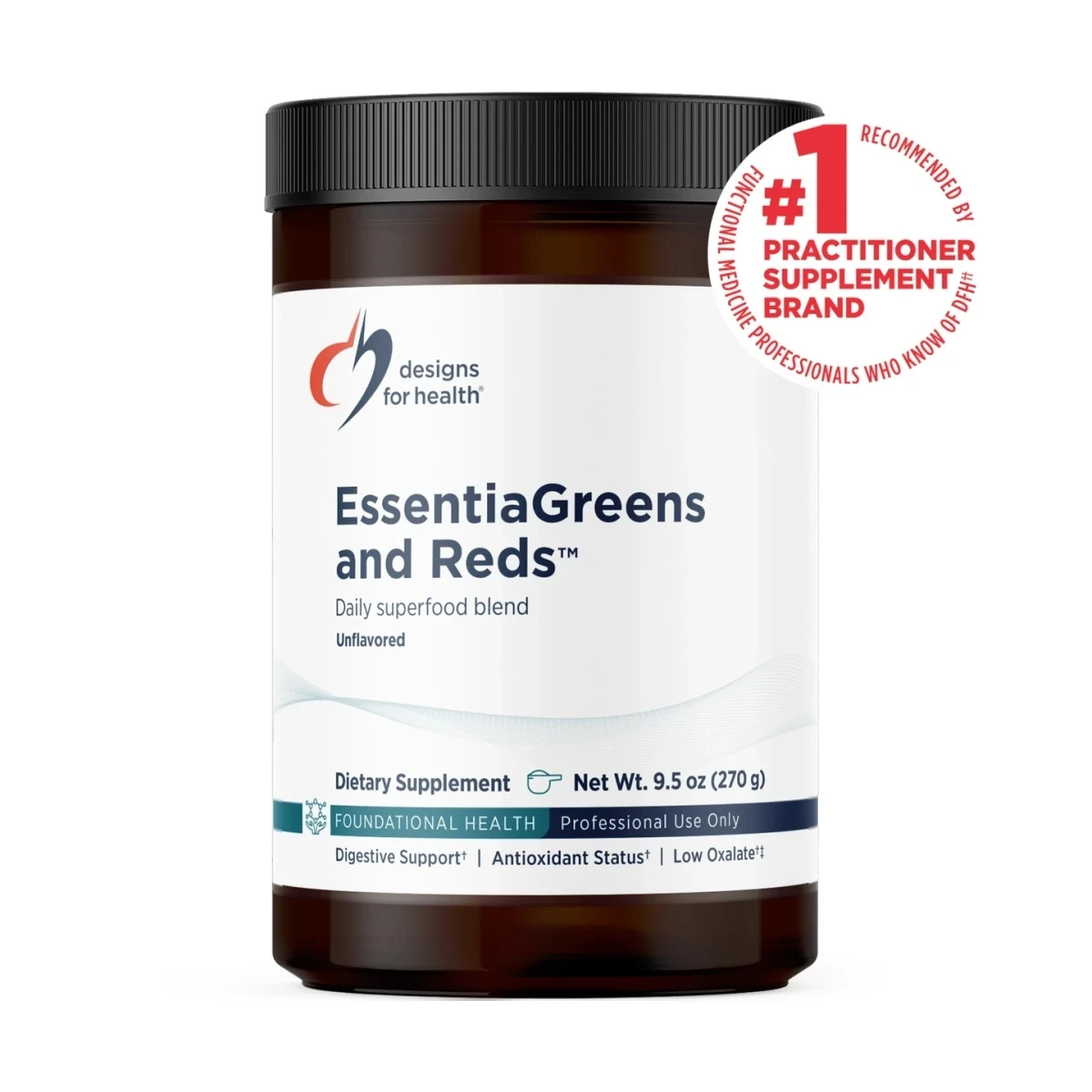 Designs For Health Essentiagreens And Reds 9.5 oz 270g Powder image 1
