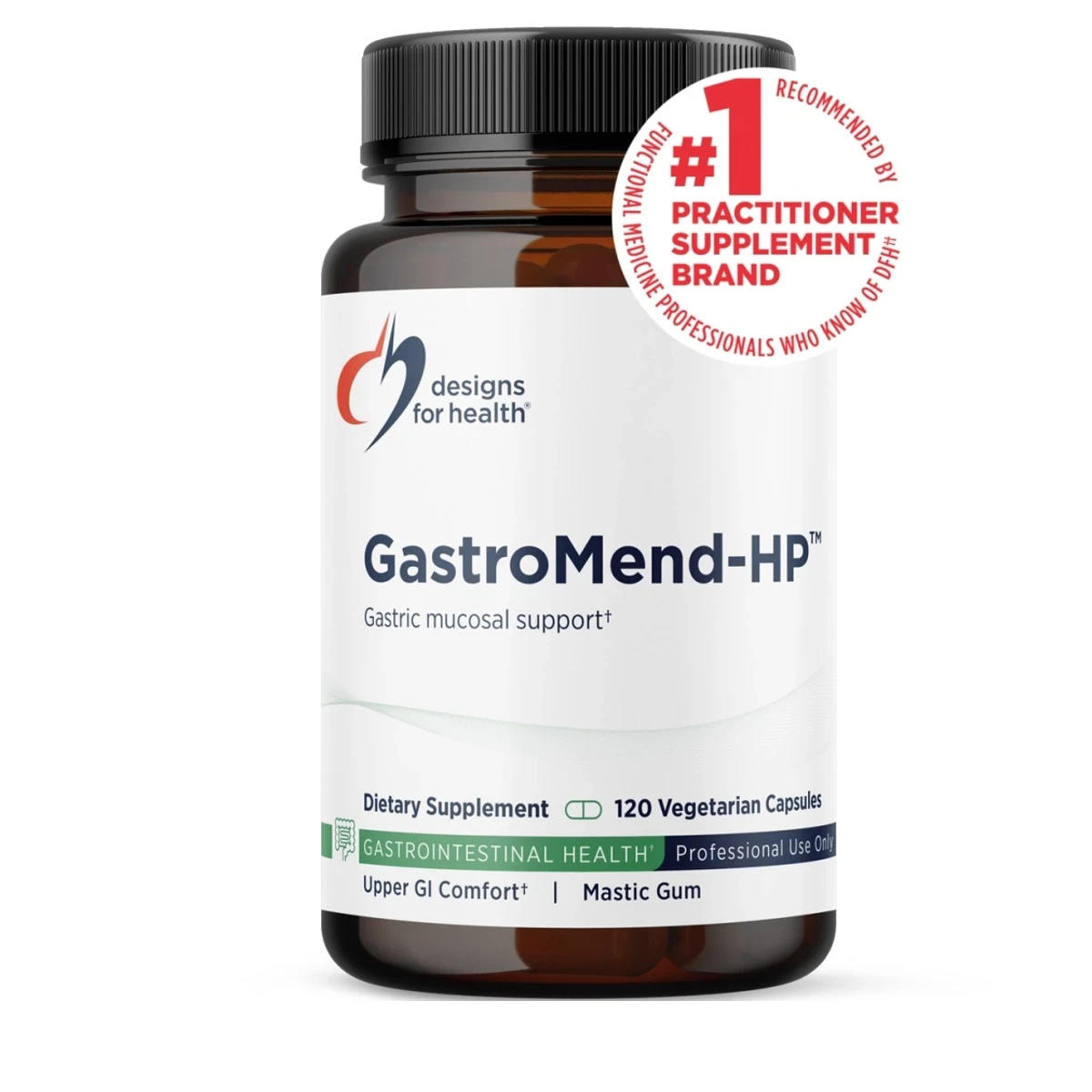 Gastromend-Hp Designs For Health 120 Capsules image 1