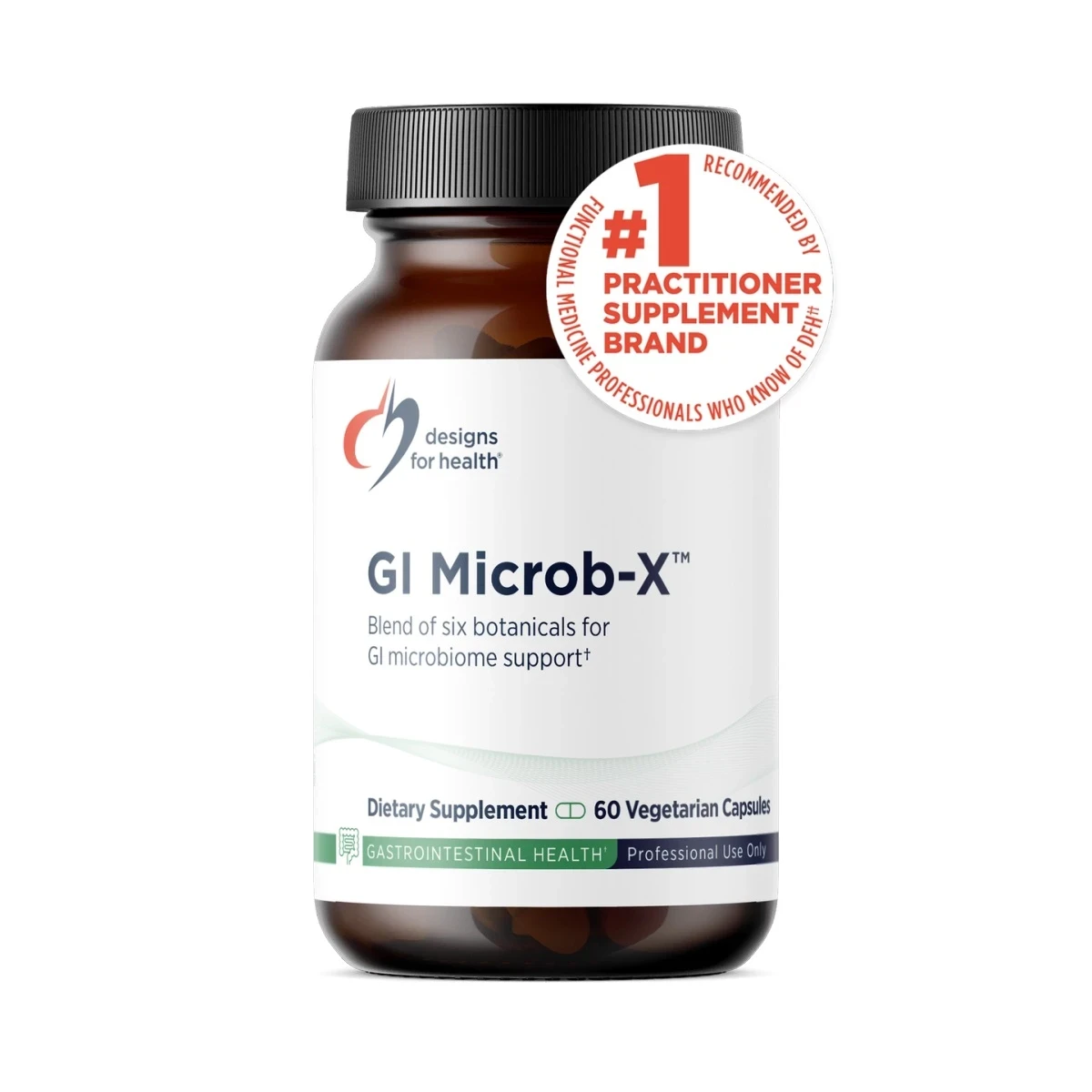GI Microb-X Designs For Health 60 Capsules image 1