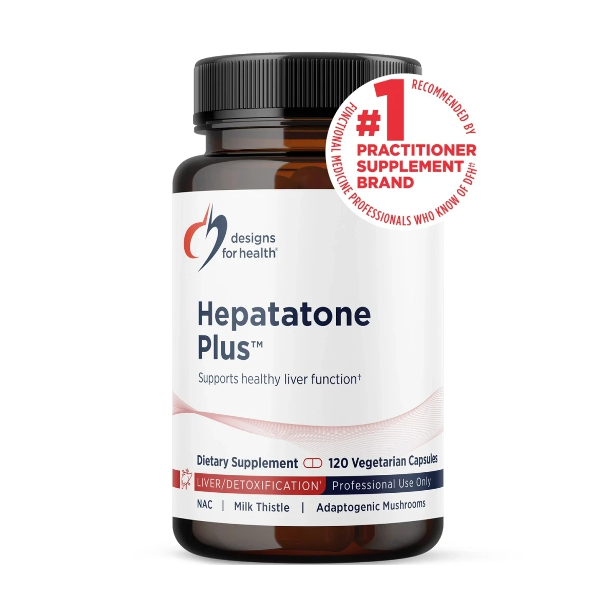Hepatatone Plus Designs For Health 120 capsules image 1
