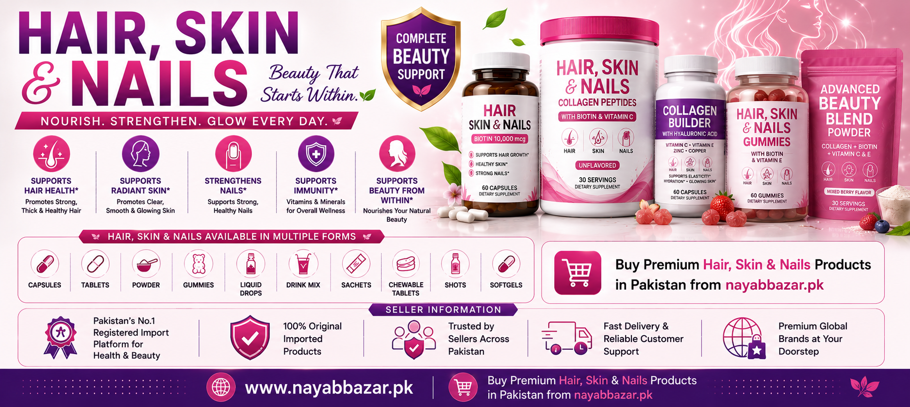 Hair, Skin & Nails