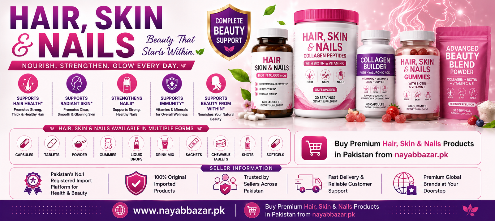 Hair, Skin & Nails