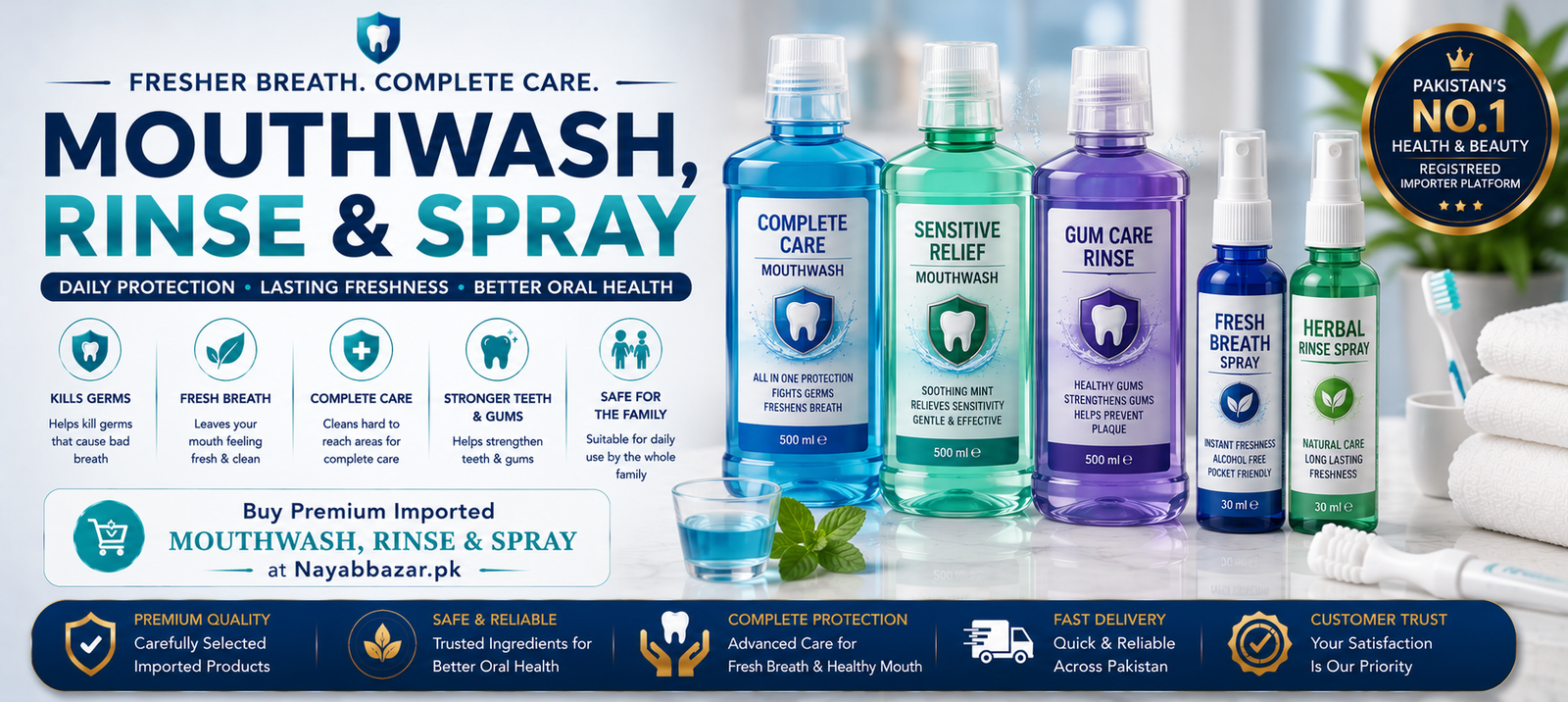 Mouthwash, Rinse & Spray