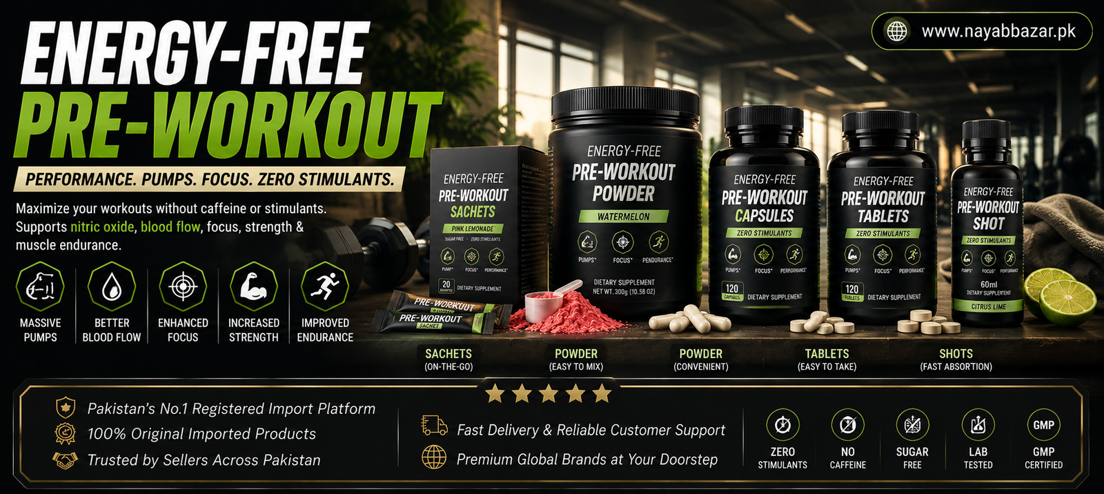 Energy-Free Pre-Workout